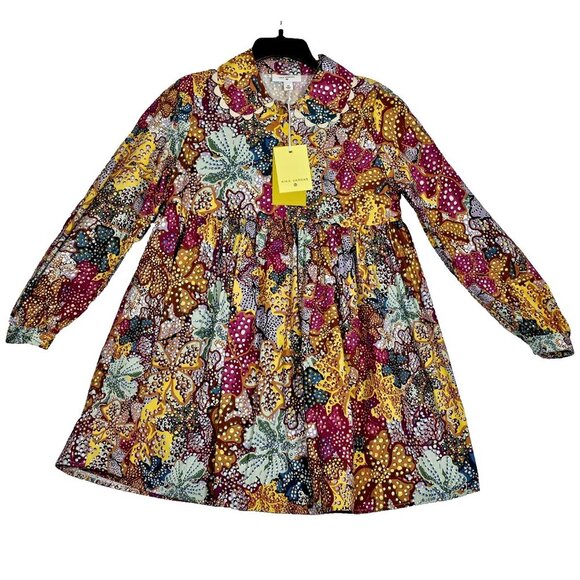 Kika Vargas x Target Anemone Floral Mini Dress Size XS Multicolor Babydoll NWT - Picture 1 of 8